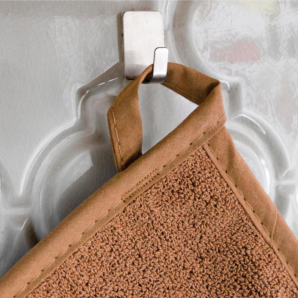 RITZ Terry Potholder & Hot Pad: Unparalleled Heat Resistant, Durable 100% Cotton – Ergonomically Designed for Optimal Grip – Easy-Care Machine Washable – 2-Pack, Copper