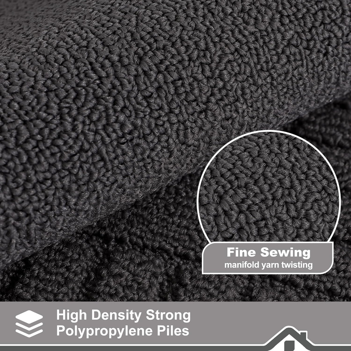 BEQHAUSE-Kitchen-Rugs-and-Mats Non Slip Kitchen Mats for Floor Absorbent Kitchen Rugs Machine Washable Kitchen Floor Mat,Black 20”x30”