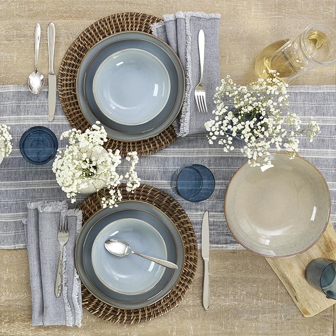 Oneida 897209 Organic Shades 2-Piece Serving Set, Oatmeal