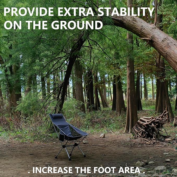 Camping Chair Anti Sink Rubber Ball Feet Anti Slipery Set of 4 Stability Outdoor Chair Leg Cap Fishing Hiking Uneven Floor Portable with A Mesh Sport Bag Inner Diameter(Fits 14mm Legs)