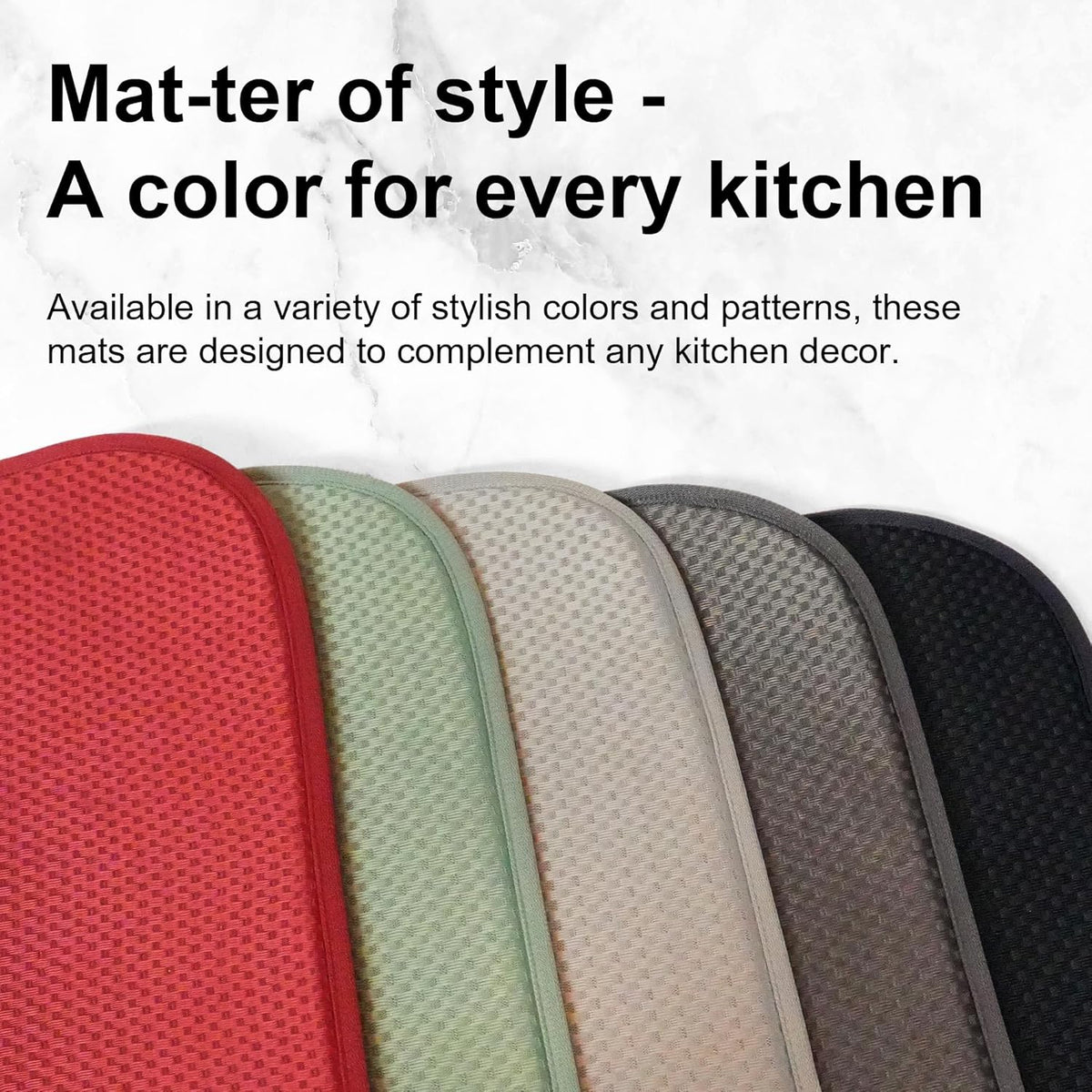 Dark Gray Dish Drying Mats 17” x 24” – Extra Large Kitchen Drying Mat for Countertop, Absorbent Microfiber Dish Rack Mat, Foldable Dish Pad for Dishes, Pans – Reusable Dish Drainer Mat