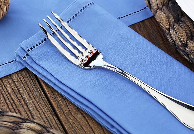 Artaste Rain 18/10 Stainless Steel (Silver (Set of 12), Dinner Fork (7.6-Inch))