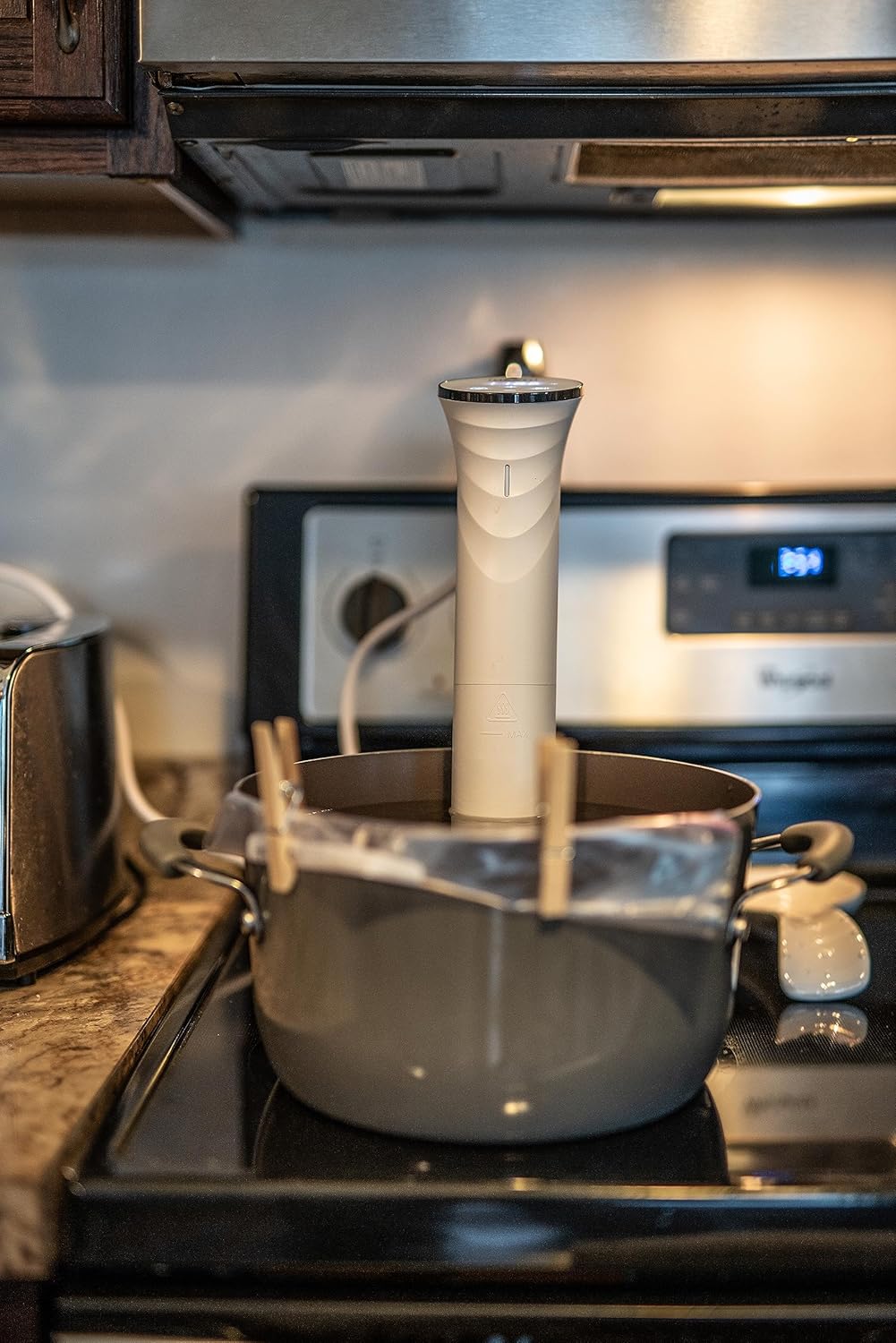 MEAT! Sous Vide 4 Commercial Grade Quality Cooker with a 4 Gallon Cooking Capacity for Vacuum-Sealed Meat or Vegetables