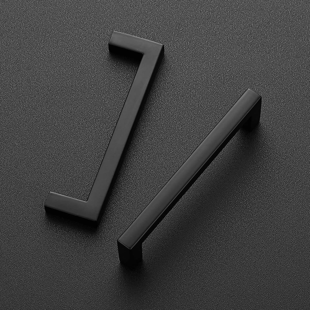 Ravinte Solid 3-3/4 Inch Center to Center Slim Square Bar Drawer Handles - Cabinet Hardware in Matte Black - Kitchen Handles and Pulls for Drawers and Cabinets