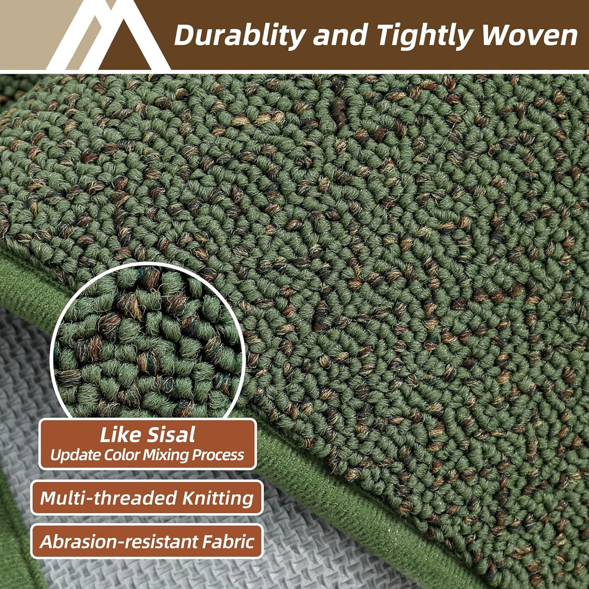 COSY HOMEER-Door-Mat 24"x36" Non Slip Absorbent Entryway Rugs Dirt Trapper Doormats Washable Entrance Mats Low Pile Welcome Floor Mat for Front Back Door and Entry Mats,Green