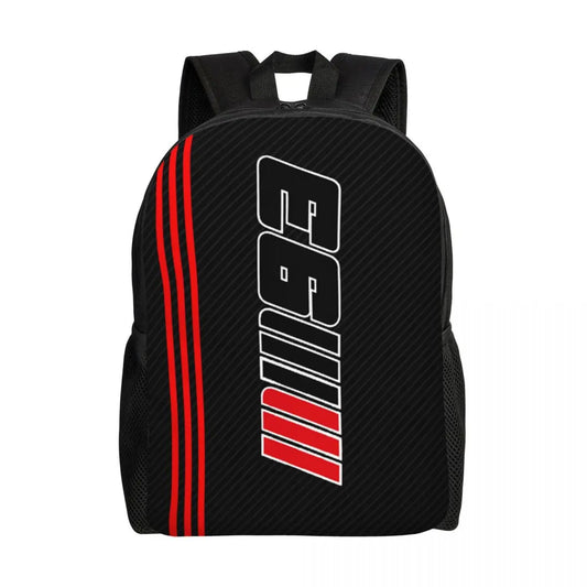 Motorcycle Marquez School Travel Backpack