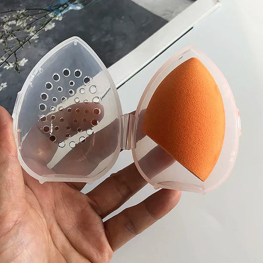 Portable Makeup Sponge Holder Box