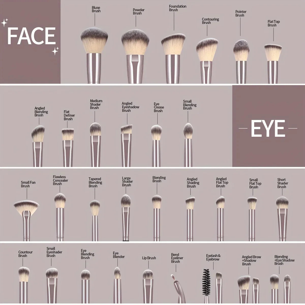 MAANGE 30PCS Makeup Brush Set