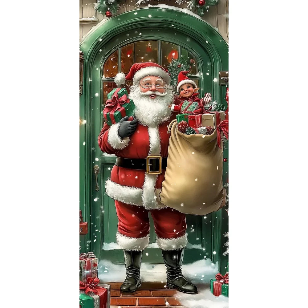 Santa Claus Christmas Door Cover