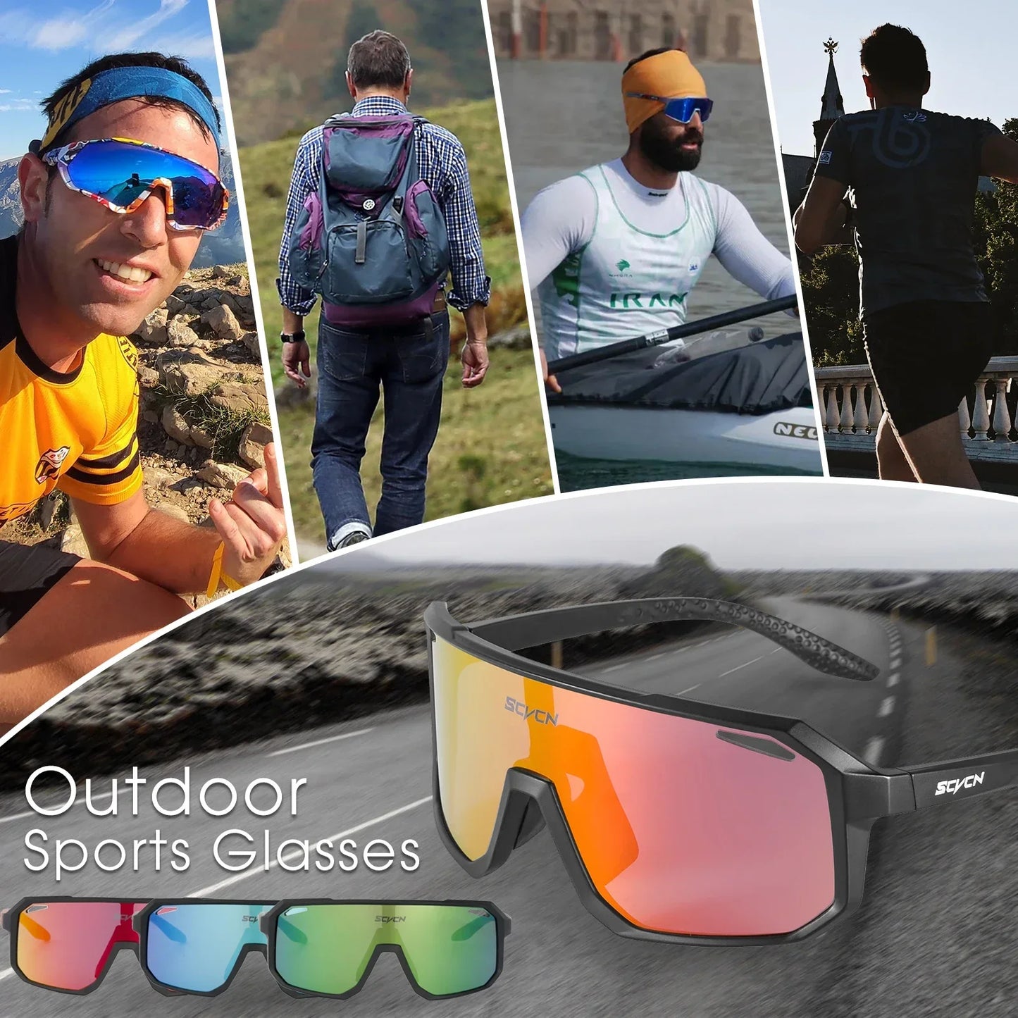 SCVCN UV400 Cycling Driving Sunglasses