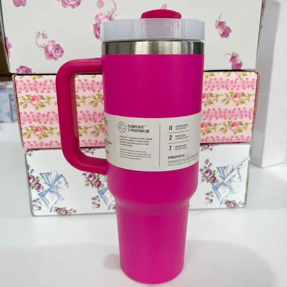 Stanley Style Flat Bottom Tumbler