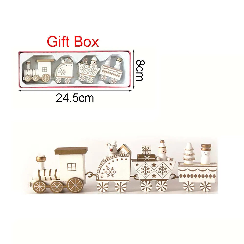 Christmas Wooden Moving Train Ornament