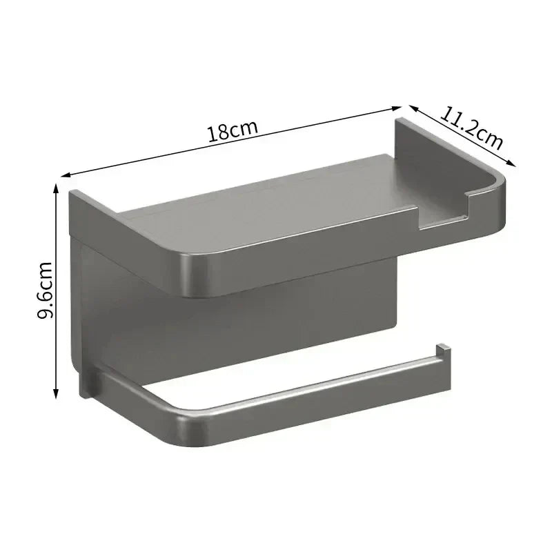 Multi-Functional Toilet Paper Holder
