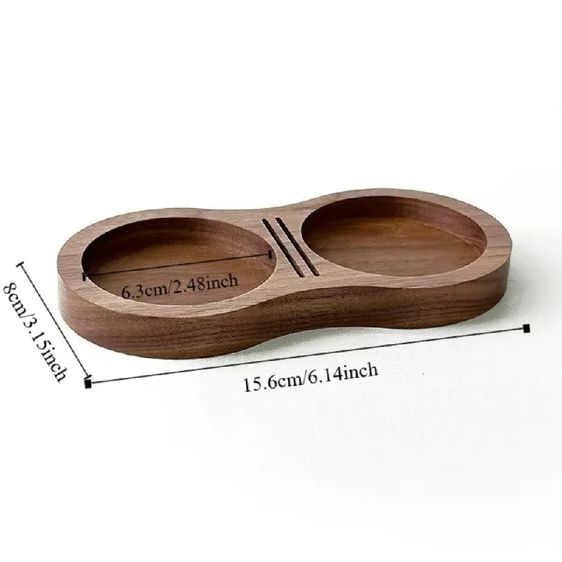 Walnut Wood Coffee Tamper Station