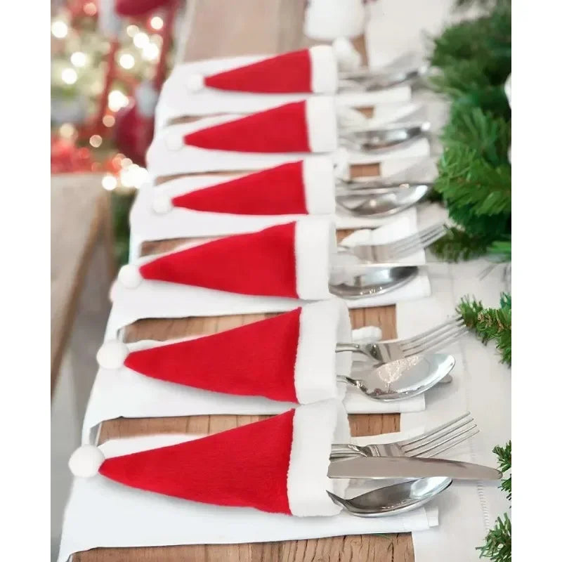 Christmas Tableware Cutlery Bag Holder
