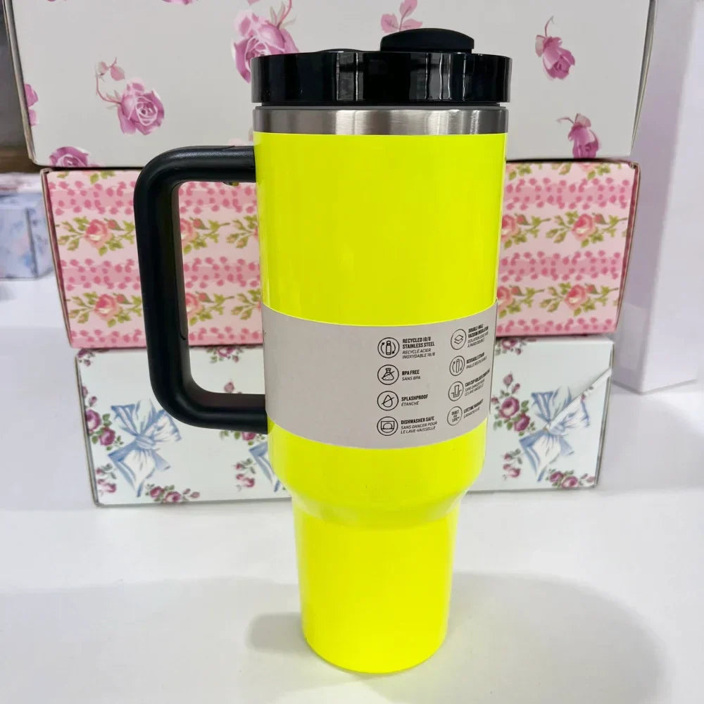 Stanley Style Flat Bottom Tumbler