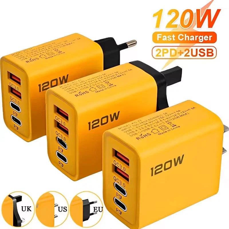4-Port USB C PD Charger