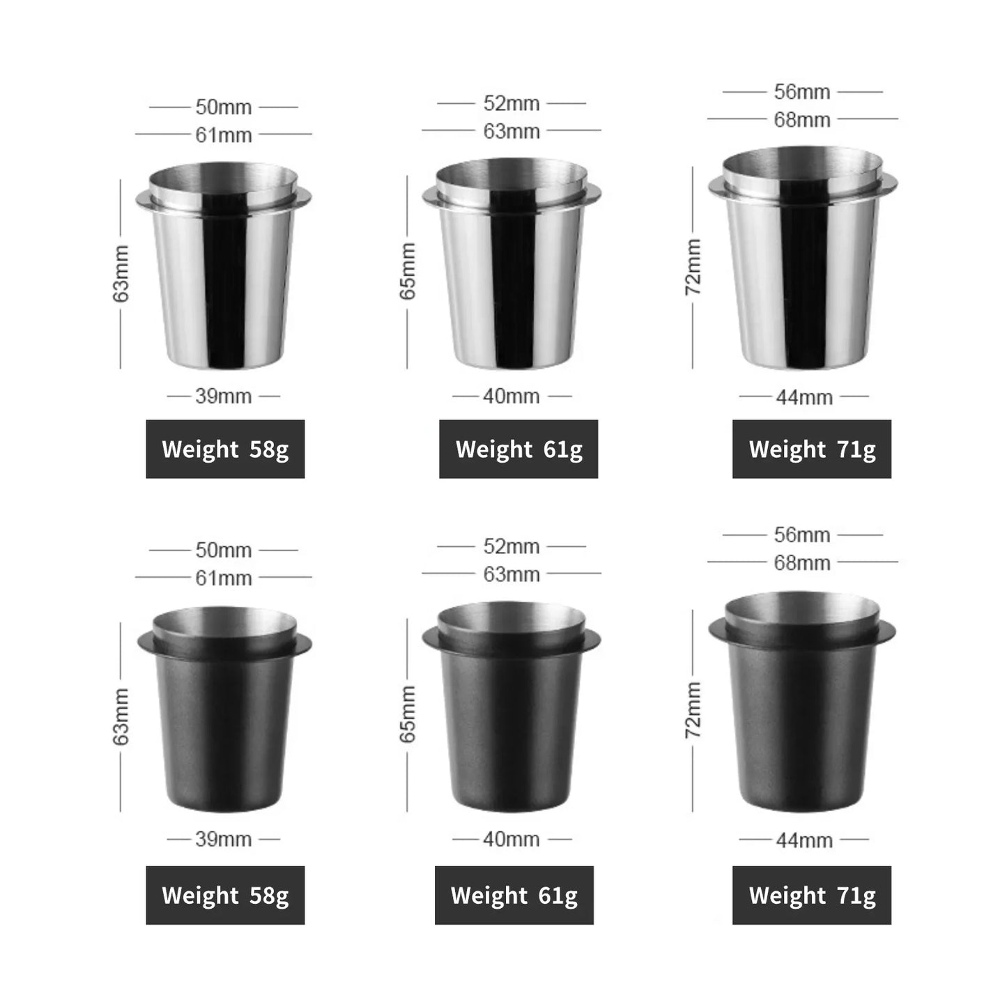 Stainless Steel Coffee Dosing Cup