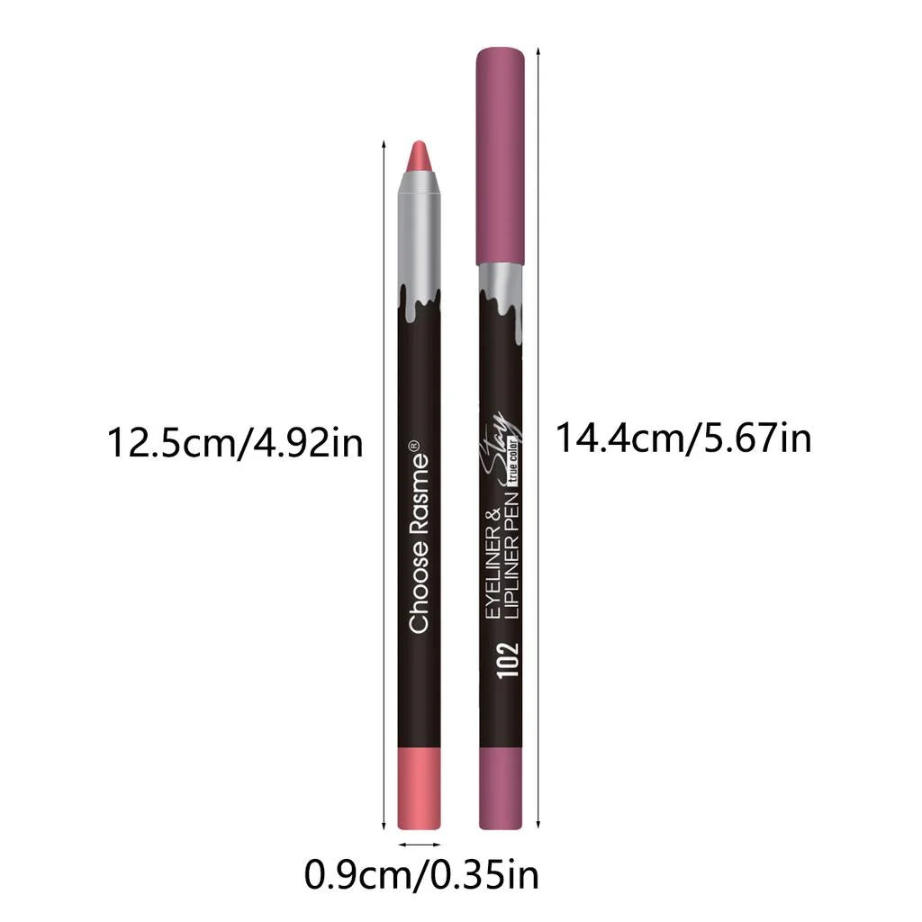 12-Color Matte Lip Liner Set