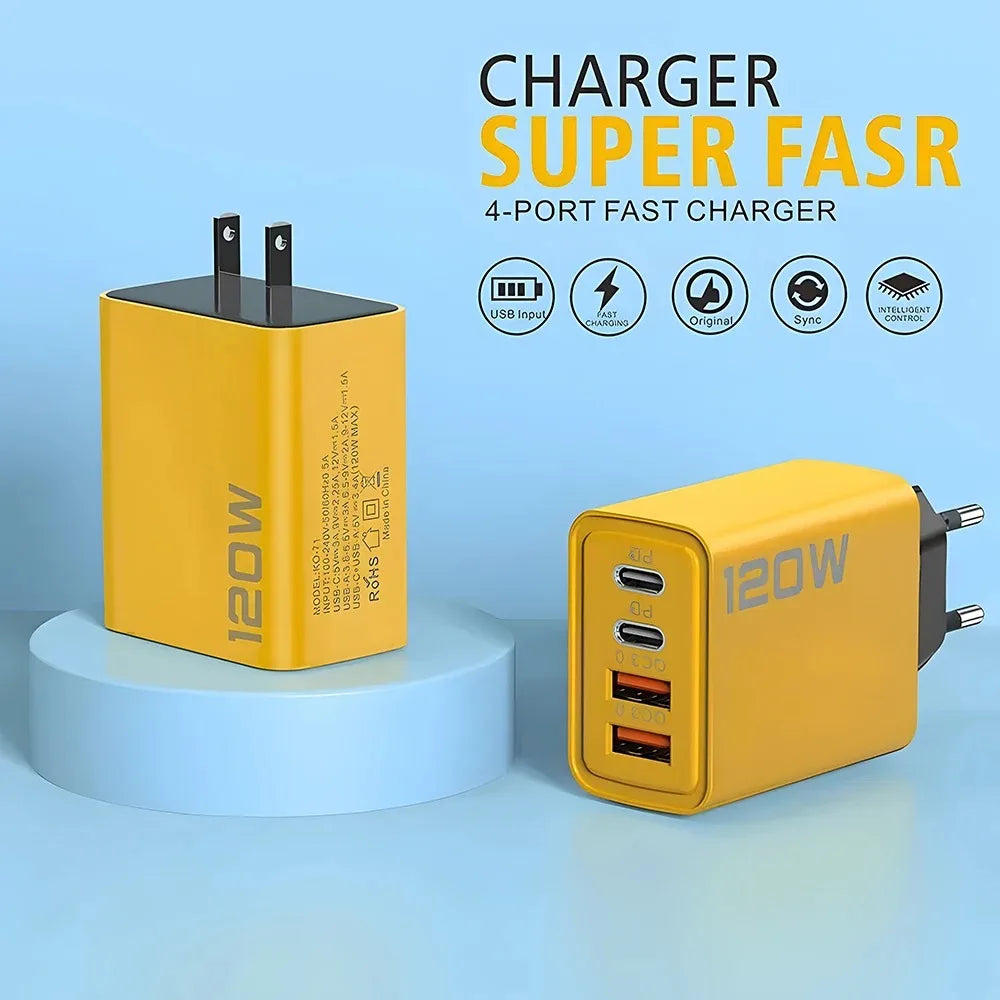 4-Port USB C PD Charger