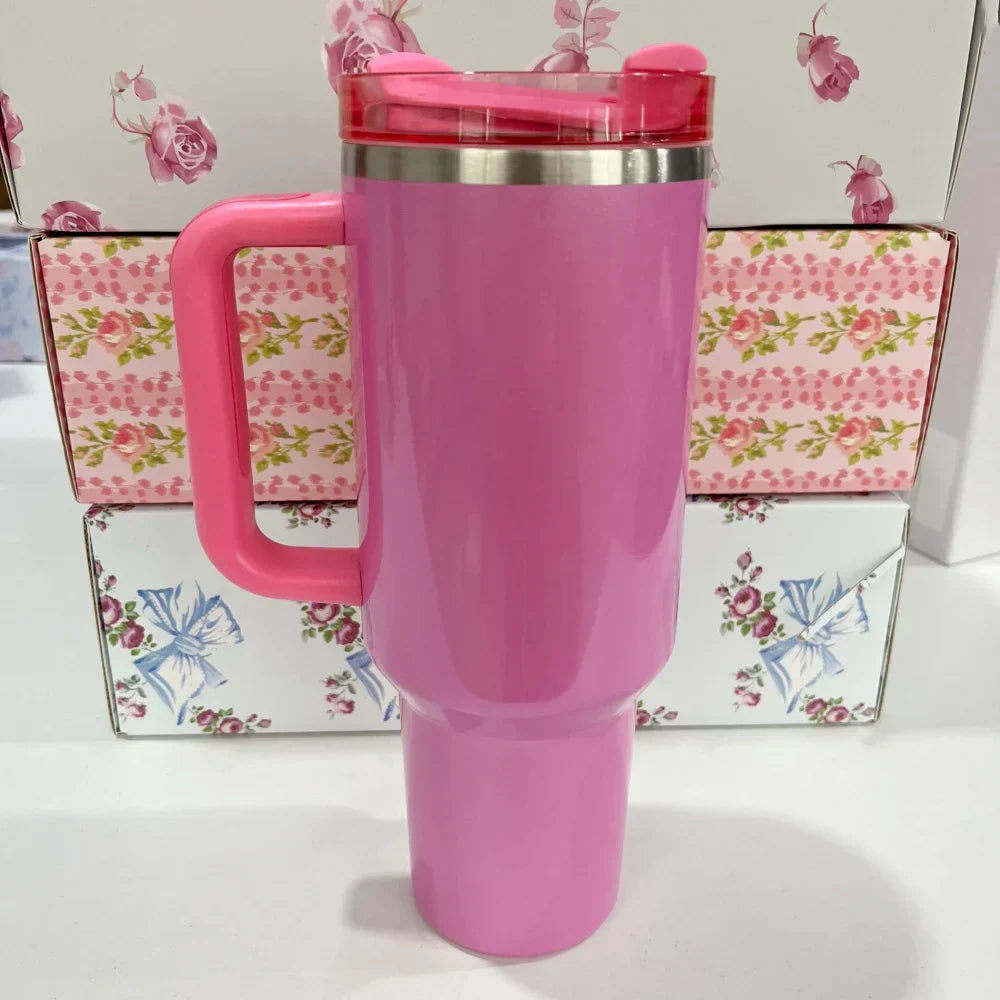 Stanley Style Flat Bottom Tumbler