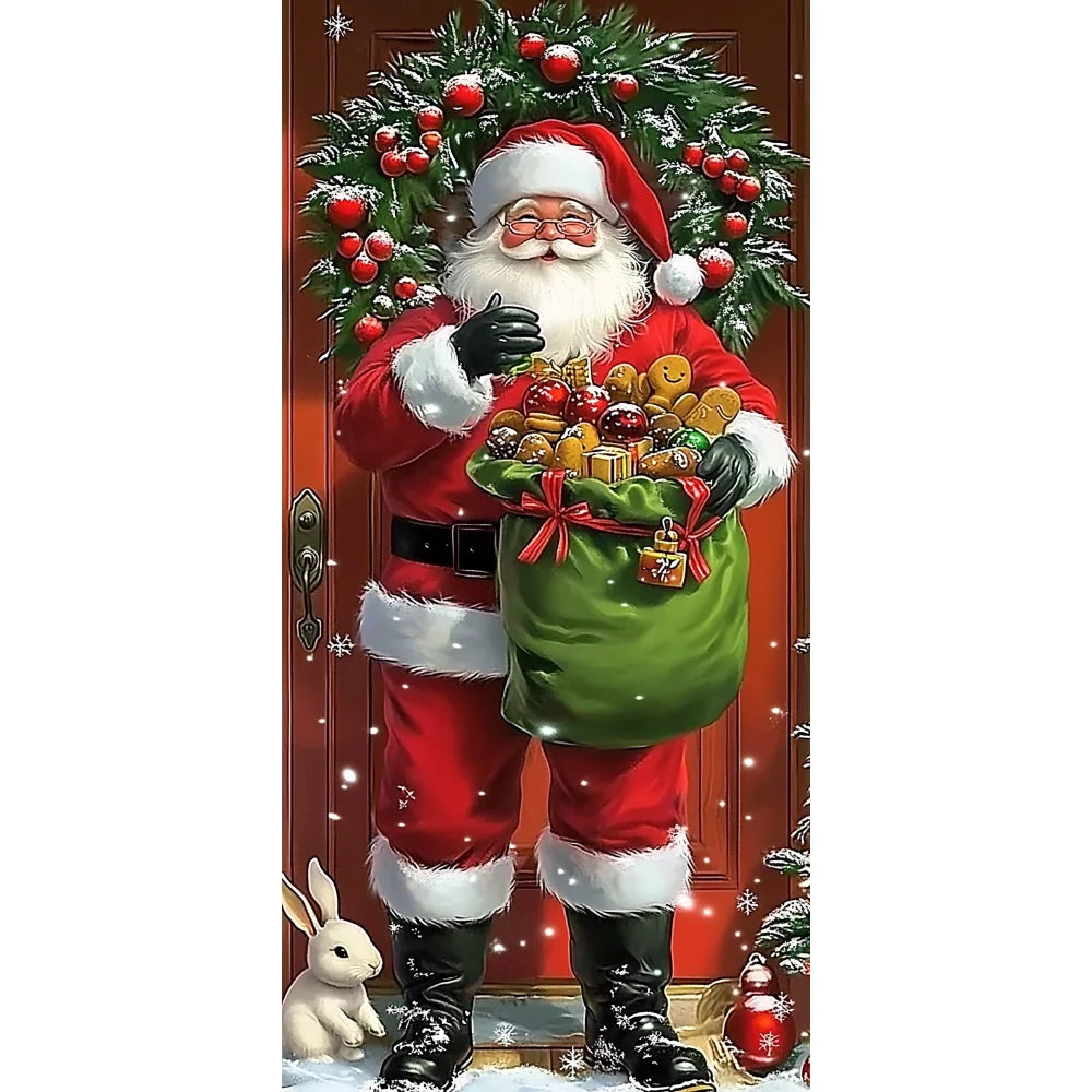 Santa Claus Christmas Door Cover
