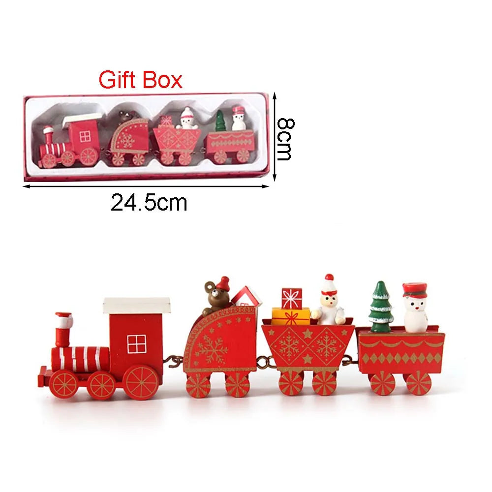 Christmas Wooden Moving Train Ornament