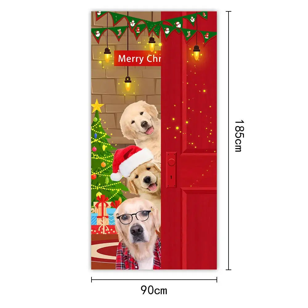 Santa Claus Christmas Door Cover