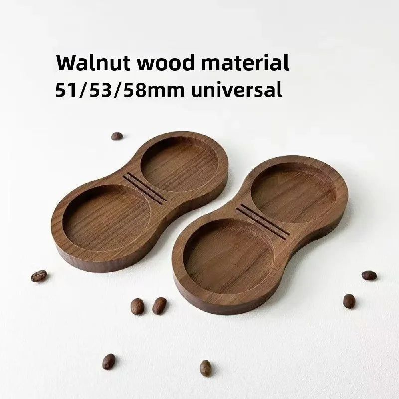 Walnut Wood Coffee Tamper Station
