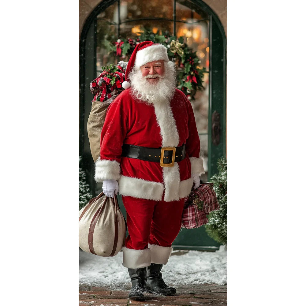Santa Claus Christmas Door Cover