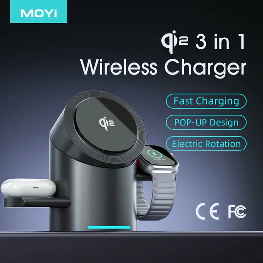 Qi2 3-in-1 Magnetic Charger