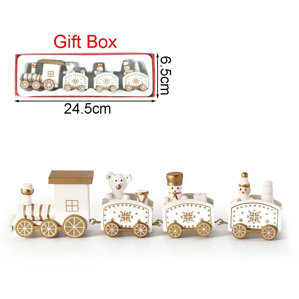 Christmas Wooden Moving Train Ornament