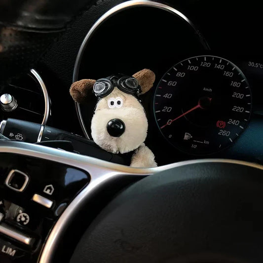 Kawaii Plush Puppy Car Ornaments