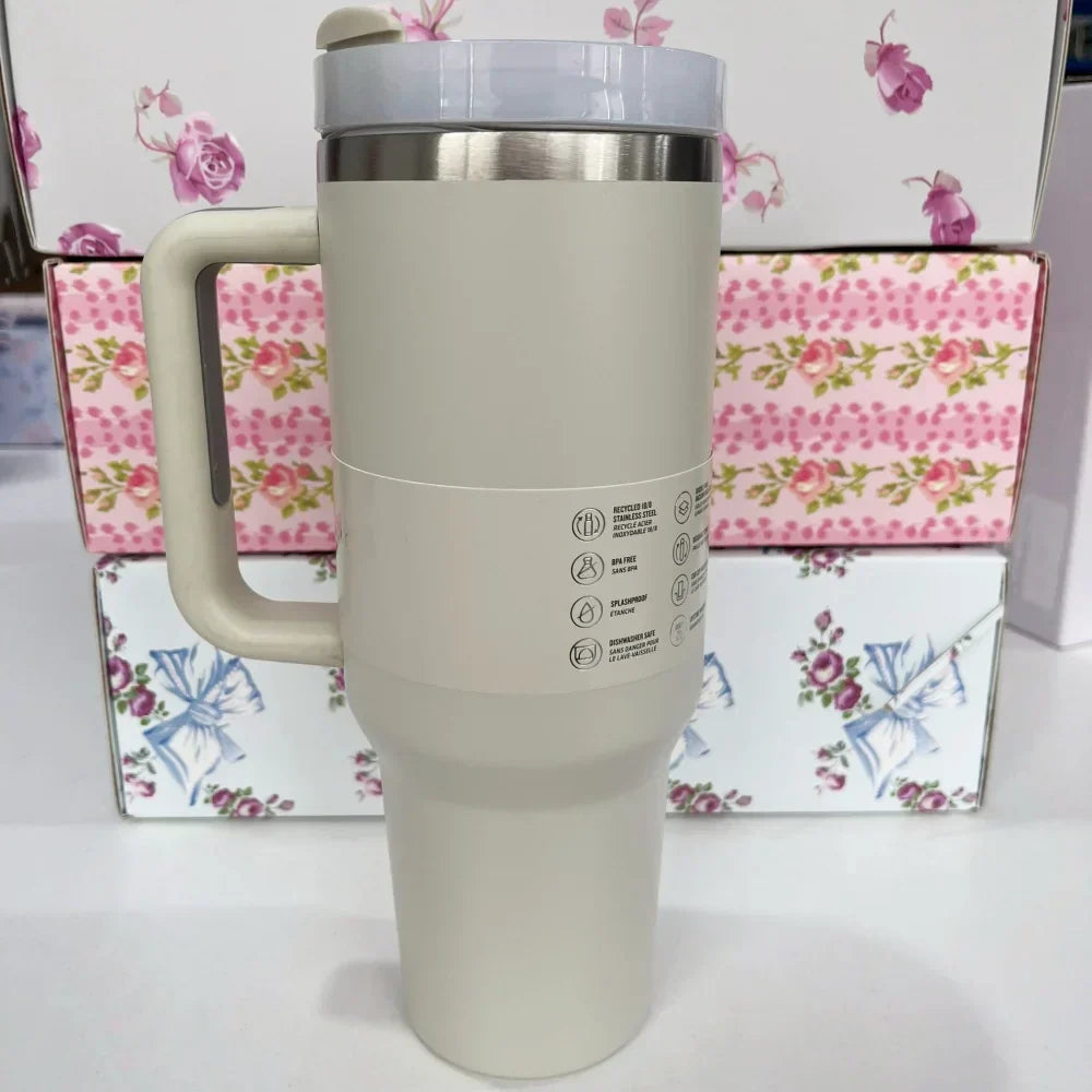 Stanley Style Flat Bottom Tumbler