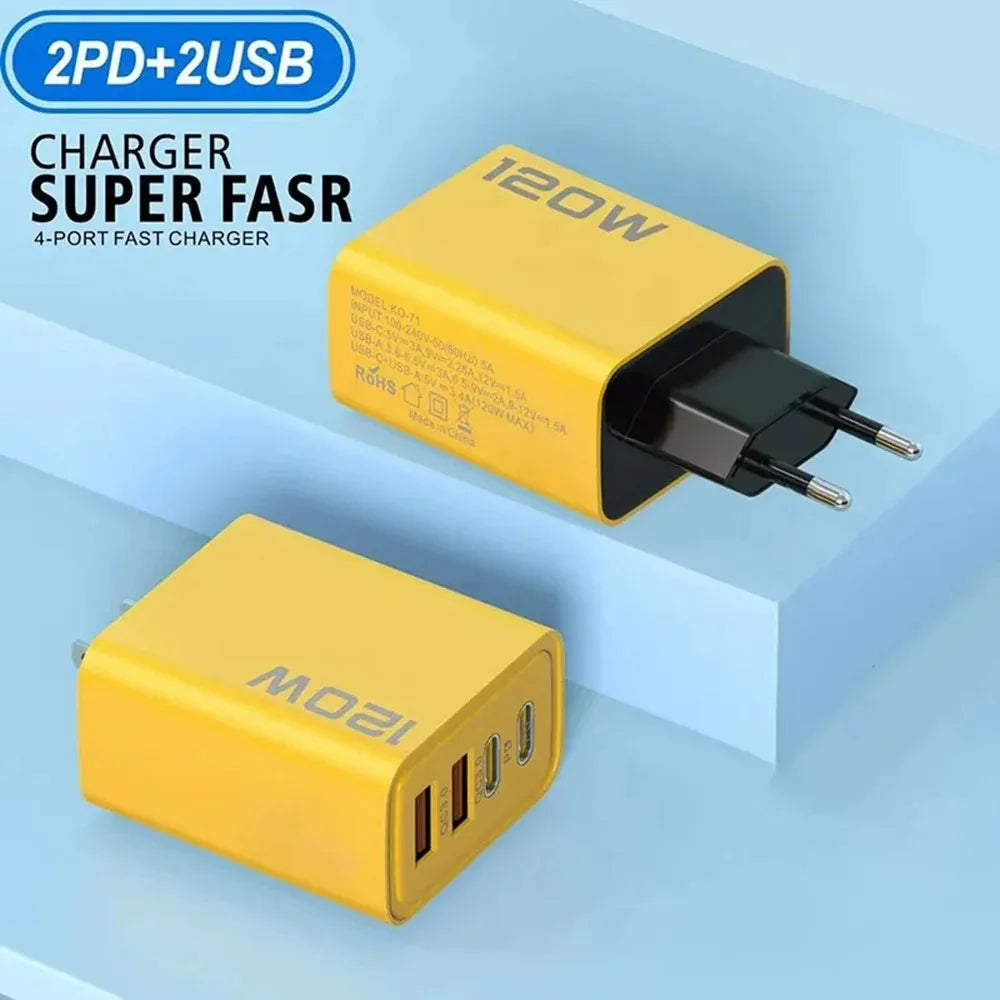 4-Port USB C PD Charger