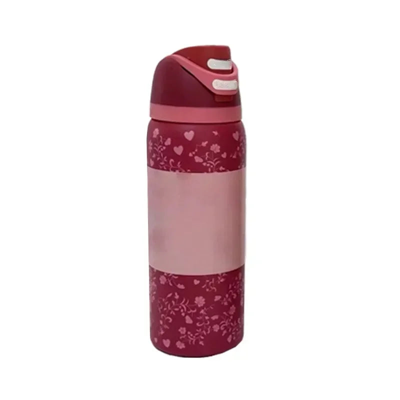 Owala Bow Pink Straw Bottle