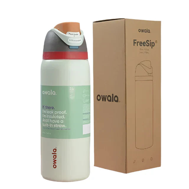 Owala FreeSip Black and White