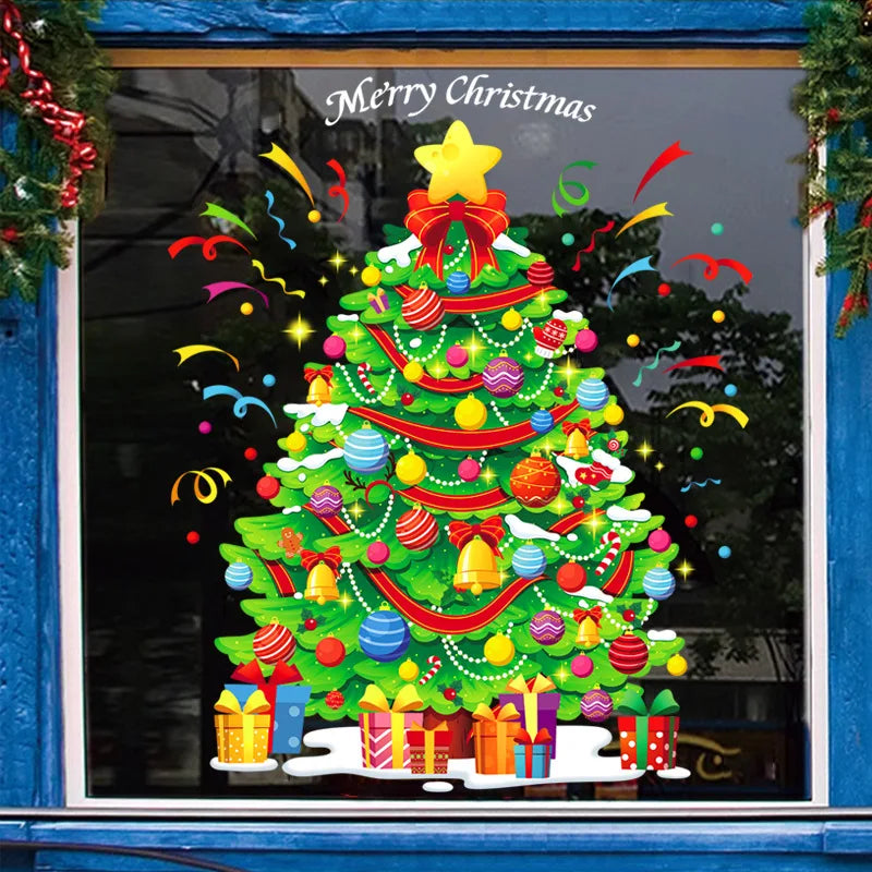 Christmas Snowflake Window Stickers Set