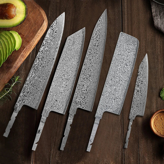 Damascus Steel Knife Blank