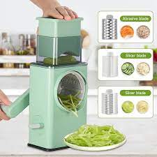 3 In 1 Manual Vegetable Slicer Rotary Cheese Grater Shredder Potato Chopper Carrot Cutter Peeler Maker Kitchen Cutting Tool