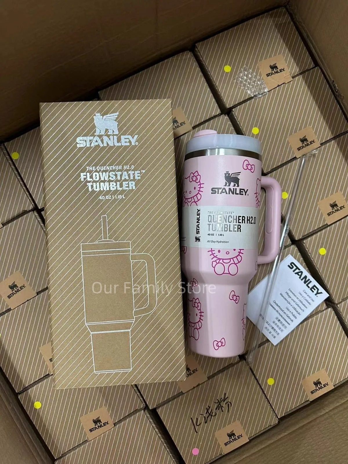 Stanley Quencher H2.0 Tumbler - Cat Pink