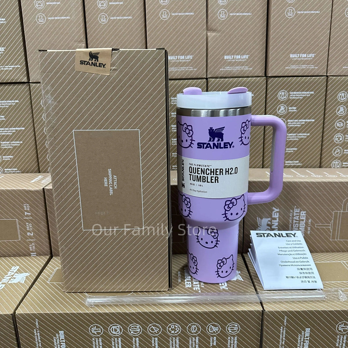 Stanley Quencher H2.0 Tumbler - Cat Purple